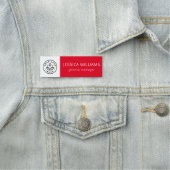 Logo "Red Employee" für benutzerdefinierte Unterne Namensschild (Beispiel)