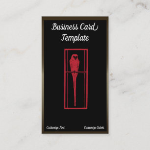 Logo Red Parrot Business Card Visitenkarte