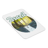 Logo Regenwald Brasilien Magnet (Rechte Seite)