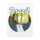 Logo Regenwald Brasilien Magnet (Vertikal)