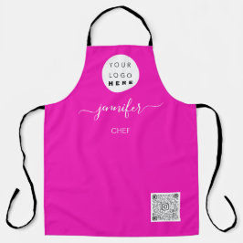 Logo Restaurant Bäckerei Catering Pink Schürze