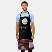 Logo Restaurant Bäckerei Catering QR-Code Schürze (Getragen)