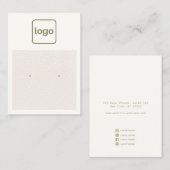 Logo-Rosa-Leder hinzufügen Visitenkarte (Vorne/Hinten)