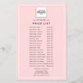 Logo Rosa Schönheitspreisliste Flyer (Vorne)