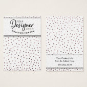Logo-Rose Gold Confetti Ohrring-Anzeige (Vorne & Hinten)