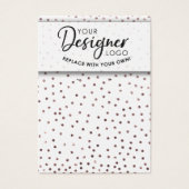 Logo-Rose Gold Confetti Ohrring-Anzeige (Vorderseite)