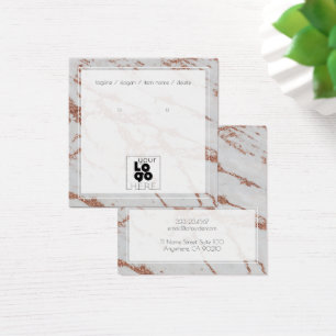 Logo-Rose Gold-Glitzer-Marmorvorführung hinzufügen