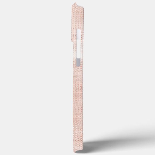 Logo-Rose Gold-Monogramm-Initialen Case-Mate iPhone Hülle (Rückseite / Links)