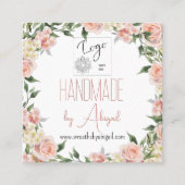 Logo-Rose Handgefertigte Visitenkarte (Vorderseite)