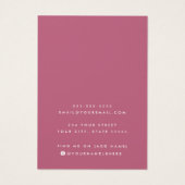 Logo-Rose-Lila-Kette Ohrring-Display-Karte hinzufü (Rückseite)