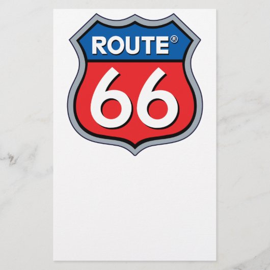 Logo "Route 66" Briefpapier (Vorderseite)