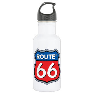 Logo "Route 66" Edelstahlflasche