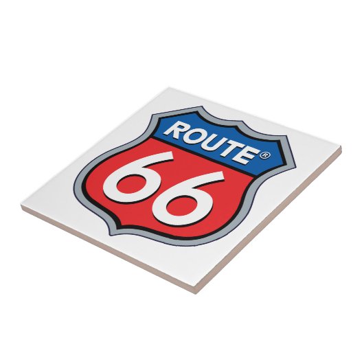 Logo "Route 66" Fliese (Seite)