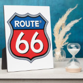 Logo "Route 66" Fotoplatte (Seite)