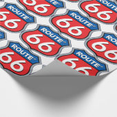 Logo "Route 66" Geschenkpapier (Ecke)