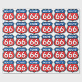 Logo "Route 66" Geschenkpapier (Flach)
