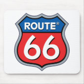 Logo "Route 66" Mousepad (Vorne)