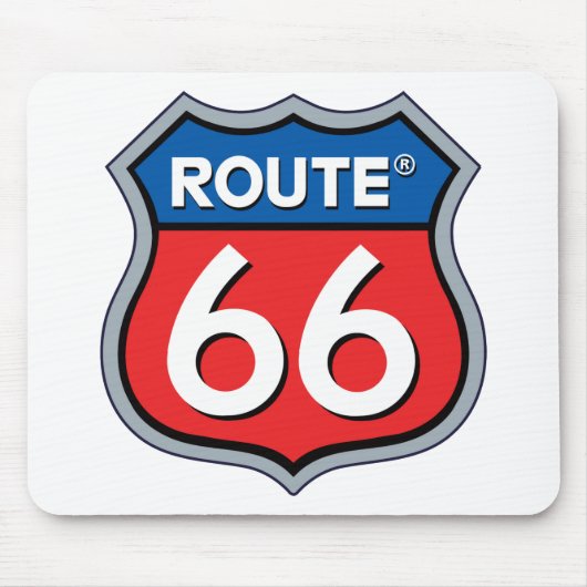 Logo "Route 66" Mousepad (Vorne)