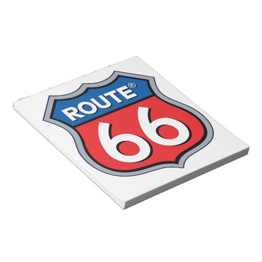 Logo "Route 66" Notizblock (angewinkelt)