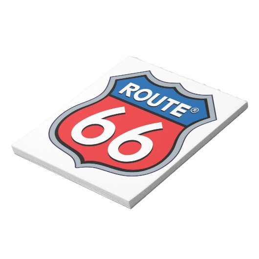 Logo "Route 66" Notizblock (Rotiert)