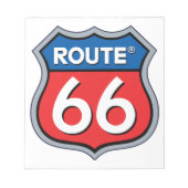 Logo "Route 66" Notizblock (Vorderseite)