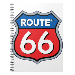 Logo "Route 66" Notizblock
