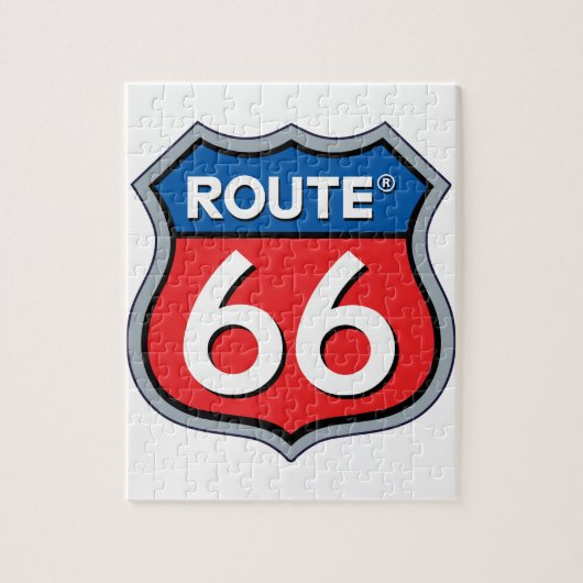 Logo "Route 66" Puzzle (Vertikal)