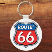 Logo "Route 66" Schlüsselanhänger (Vorderseite)