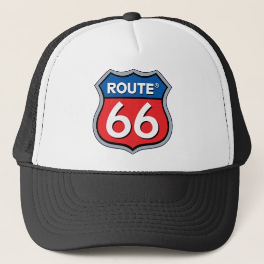 Logo "Route 66" Truckerkappe (Vorderseite)