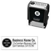 Logo-Rücksendeadresse für Berufliche Unternehmen Permastempel (Beispiel)