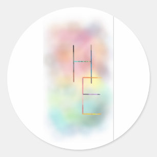Logo Runder Aufkleber