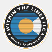 Logo Runder Aufkleber (Vorderseite)