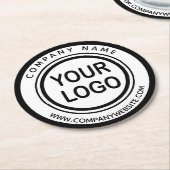 Logo-Rundpapier-Untersetzer für kundenspezifische  Runder Pappuntersetzer (Angewinkelt)