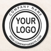 Logo-Rundpapier-Untersetzer für kundenspezifische  Runder Pappuntersetzer (Vorderseite)