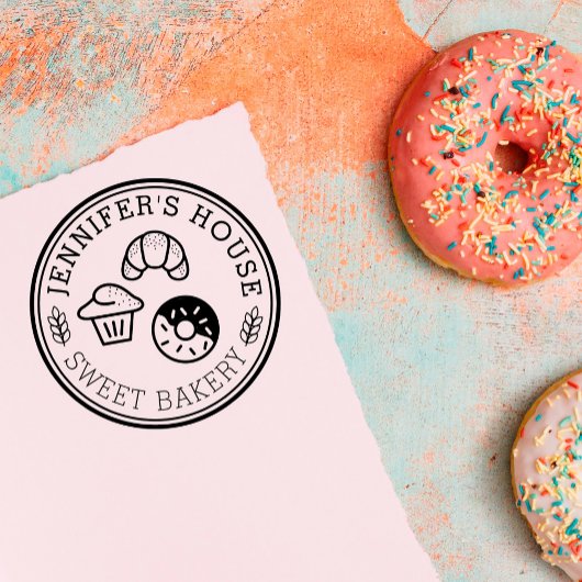 Logo-Rundschreiben für selbstgebackene Großbäckere Gummistempel