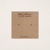 Logo-Rustikale minimalistische Ohrring-Darstellung (Vorderseite)