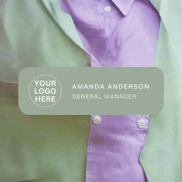 Logo "Sage Green" für Berufliche Unternehmen Namensschild