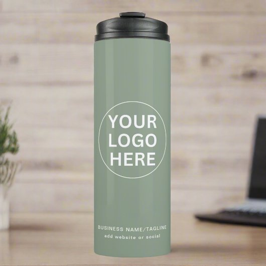 Logo "Sage Green" l Beruflich Business Thermosbecher