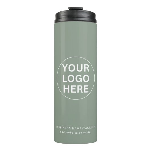Logo "Sage Green" l Beruflich Business Thermosbecher (Vorderseite)