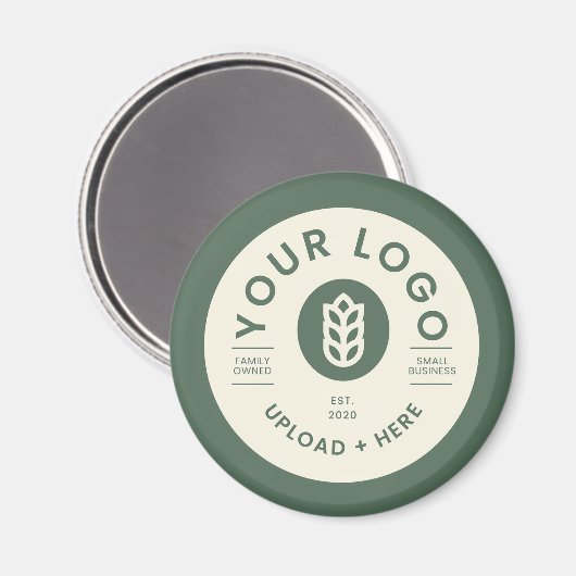 Logo-Sage Grün Magnet (Vorderseite/Rückseite)