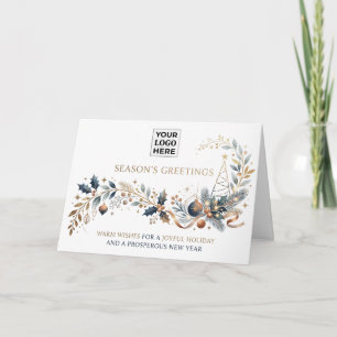 Logo Saisonale Grüße Weihnachten Florale Ornamente