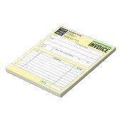 Logo, Sales Receipt Order Forms, Invoice Booklet Notizblock (Rotiert)