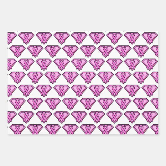 Logo-Sammlung zur Sensibilisierung für Brustkrebs Geschenkpapier Set (Vorderseite 2)