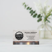 Logo "Saw Hammer" | Erbauer Visitenkarte (Stehend Vorderseite)