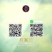 Logo Scan to Pay CashApp Venmo QR-Code Fensteraufkleber (Blatt 3)