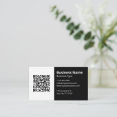 Logo-Scanner QR-Code Website Social Media-Symbol Visitenkarte (Stehend Vorderseite)