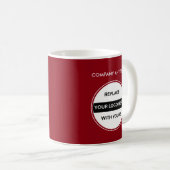 Logo-Schablonen-Tassen Kaffeetasse (VorderseiteRechts)