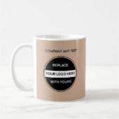 Logo-Schablonen-Tassen Kaffeetasse (Links)