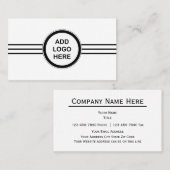 Logo-Schablonen-Visitenkarten Visitenkarte (Vorne/Hinten)