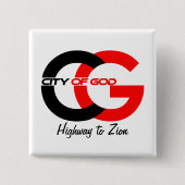 Logo-Schaltfläche "Stadt Gottes" Button (Vorderseite)